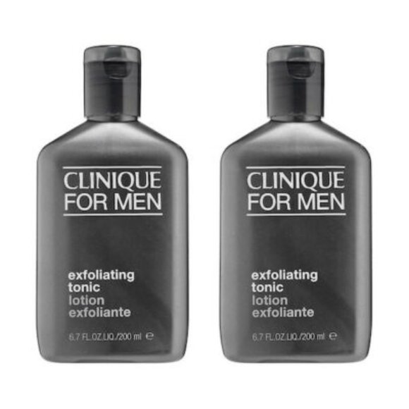 2x Clinique For Men Exfoliating Tonic 6.7oz / 200ml Each Normal to Dry Skin NEW - Picture 1 of 3